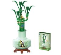 Balakaka Ensemble de Construction de Bouquet de Fleurs avec Vase, Fleurs de Construction Décoration Maison, Jeu de Construction Cadeau Créatif DIY pour Adultes Enfants 6+
