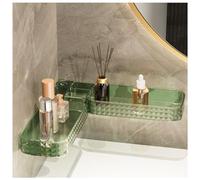 Balakaka Etagere Salle de Bain Sans Percage 63×10.9cm, Etagère de Douche d'angle Conception de Drainage, PET épaissi Etagère Douche pour Salle de Bain Cuisine Chambre
