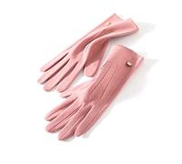 Balakaka Gant Fin Femme Thermique Hiver Gant Idéal avec Antidérapants Coupe-Vent Thermique Ecran Tactile pour la Conduite L'équitation la Course à Pied Le Shopping Rose