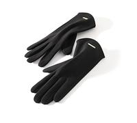 Balakaka Gant Fin Femme Thermique Hiver Gant Idéal avec Antidérapants Coupe-Vent Thermique Ecran Tactile pour la Conduite L'équitation la Course à Pied Le Shopping Noir