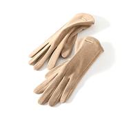 Balakaka Gant Fin Femme Thermique Hiver Gant Idéal avec Antidérapants Coupe-Vent Thermique Ecran Tactile pour la Conduite L'équitation la Course à Pied Le Shopping Brun