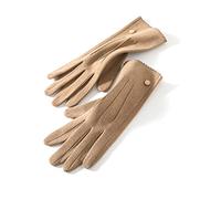 Balakaka Gants d'hiver Chauds pour Femme, Gants de Travail Cadeau Femme Confortables Chauds et Compatibles Écrans Tactiles, pour la Conduite L'équitation la Course à Pied Le Shopping,Marron