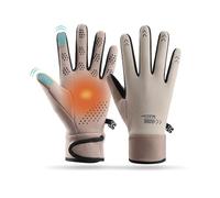 Balakaka Gants Hiver Homme Femme, Gants d'hiver Chauds à Ecran Tactile avec Mousqueton Anti-Perte, Imperméables Coupe-Vent Gants Doublure Chauffants pour Les Sports de Plein Air