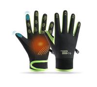 Balakaka Gants Hiver Homme Femme, Gants d'hiver Chauds à Ecran Tactile avec Mousqueton Anti-Perte, Imperméables Coupe-Vent Gants Doublure Chauffants pour Les Sports de Plein Air