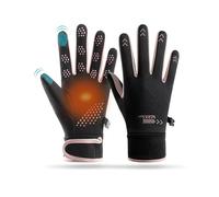 Balakaka Gants Hiver Homme Femme, Gants d'hiver Chauds à Ecran Tactile avec Mousqueton Anti-Perte, Imperméables Coupe-Vent Gants Doublure Chauffants pour Les Sports de Plein Air