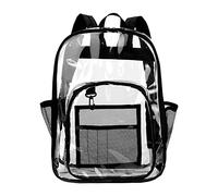 Balakaka Imperméable Et Respirant Sac Transparent, Sac a Dos Transparent Compatible Avec l'Ipad 11,3 Pouces, Cartable Fille Convient Pour Les Voyages Quotidiens Et Le Tourisme,Le noir