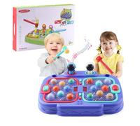 Balakaka Jeu de Taupe avec Affichage de Score, Machine de Jeu Taupe avec 2 Marteaux, Jouet de Whack Jeux Montessori pour Enfants de 3+ Ans