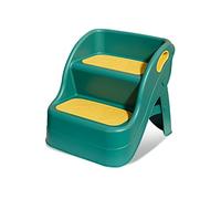 Balakaka Marche Pied Enfant à Partir de 1 an, Tabouret en Deux étapes pour Enfants Surface Antidérapante, Tabouret en Plastique pour Enfants pour Salle de Bain, Salon, Vert jaunâtre