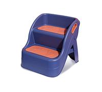 Balakaka Marche Pied Enfant à Partir de 1 an, Tabouret en Deux étapes pour Enfants Surface Antidérapante, Tabouret en Plastique pour Enfants pour Salle de Bain, Salon, Bleu Rouge