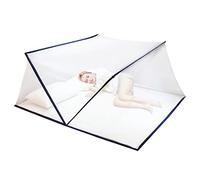 Balakaka Moustiquaire de Lit Pliable 190x160x80 cm, À Mailles Fines Pop Up Moustiquaire lit Facile à Installer, Efficace Contre Les Bites de Moustiques pour Chambre Voyage, Bleu Marine