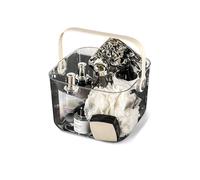 Balakaka Panier De Douche Portable Avec Trou de Vidange, Grande Capacité Panier Rangement Salle de Bain avec Poignées, Panier De Rangement pour Shampooing Gel douche