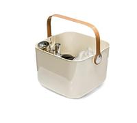 Balakaka Panier De Douche Portable Avec Trou de Vidange, Grande Capacité Panier Rangement Salle de Bain avec Poignées, Panier De Rangement pour Shampooing Gel douche