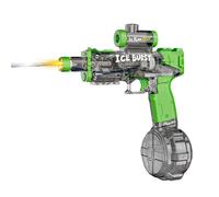 Balakaka Pistolet à Eau Électrique avec Lumières, Gros Chargeur Haute Capacité, Moteur Puissant pour Longue Portée de 8 Mètres - Jouet d'Extérieur pour Enfants et Adultes, Vert