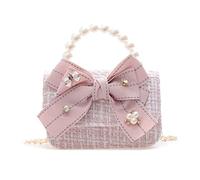 Balakaka Sac à Bandoulière pour Filles, Noeud Mignon Sac à Main Mode Pour Petites Filles, Paillettes Princesse Mini Sac pour Enfants de 2 à 7 ans Cadeau D'anniversaire