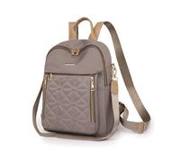 Balakaka Sac à Dos Femme Antivol 24 x 11 x 33 cm, Imperméable Sac a Dos Femme Elegant Leger avec Poignée, Sac a Dos avec Bandoulière réglable pour Voyage, Kaki