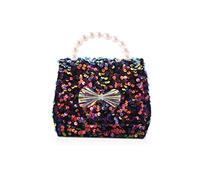 Balakaka Sac a Main pour Fille Petit Sacs à Bandoulière Paillettes Sac Nœuds pour Petit Fille Enfant Petit Sac à Main à bandoulière pour Petites Filles Sac Princesse Tendance avec Sangle Réglable