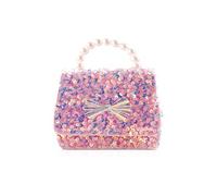 Balakaka Sac a Main pour Fille Petit Sacs à Bandoulière Paillettes Sac Nœuds pour Petit Fille Enfant Petit Sac à Main à bandoulière pour Petites Filles Sac Princesse Tendance avec Sangle Réglable