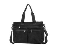 Balakaka Sac Bandoulière Femme 14 L, Cusual Multi-Poches Sac à Main avec Bandoulière Amovible, Léger Sac Porté épaule pour Le Shopping et Les Voyages, Noir