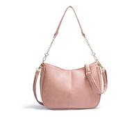 Balakaka Sac Bandoulière Femme avec Ferrures Métalliques de Haute Qualité, PU Sac à Main avec Sangle Réglable, élégant Sac à Poignées pour Femme, 30 x 10 x 22 cm, Rose