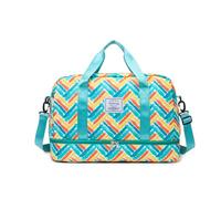 Balakaka Sac de Sport Grande Capacité 42.5L, Sac de Voyage avec Compartiment de Chaussures et Poche Humide, Imperméable Sac de Gym avec des Sangles de Chariot pour Natation Weekend, Vert