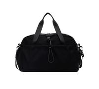 Balakaka Sac de Voyage avec Fermeture à Glissière Lisse 40 * 21 * 30cm, Sac de Nuit avec Compartiment à Chaussures et Humide, Grand Sac de Sport pour la Natation, Noir
