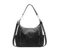 Balakaka Sacoche Femme Bandoulière 29 * 9 * 23cm, Grand Sac à Bandoulière avec Bandoulière Réglable, Multi-poches Sacoche Élégante avec Fermeture éclair pour Voyage Shopping, Noir