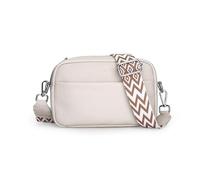 Balakaka Sacs Bandoulière Femme Crossbody Bag pour Femmes 21 * 7 * 13 CM, Petit Cuir Sac a Main Femmes Élégant, Sac à main avec fermeture éclair et Large Réglable et Amovible, Blanc
