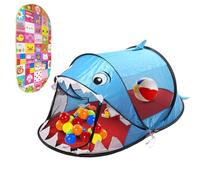 Balakaka Tente Enfant Interieur pour Activités Récréatives, Tente Enfant Idéal pour la Décoration de Chambre d'enfants et Fête, Pop-Up Tente de Jeu Pliable 182x96x76 cm, Requin