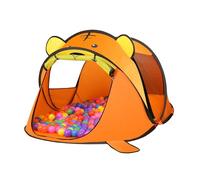 Balakaka Tente Enfant Interieur pour Activités Récréatives, Tente Enfant Idéal pour la Décoration de Chambre d'enfants et Fête, Pop-Up Tente de Jeu Pliable 182x96x76 cm,Tigre Orange(Pas de Coussin)