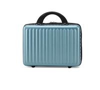 Balakaka Trousse de Maquillage de Voyage avec Bande élastique et Fermeture à glissière, Valise à Main pour Femmes, Sac à cosmétiques PC Portable et étanche Bleu Ciel
