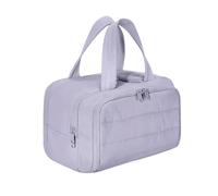 Balakaka Trousse de Toilette Femme Voyage, Léger Grande 10L Trousse de Maquillage Séparation Sec/Humide, Poches Multiples Waterproof Accessoires de Voyage pour Filles, Violet Clair