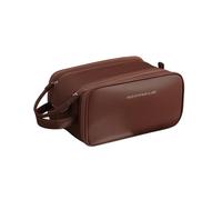 Balakaka Trousse de Toilette Grande Femme 28 * 16 * 14.5 cm, PU imperméable Trousse Maquillage Femme avec Poignée, Double Fermeture éclair Sac de Toilette Accessoires de Voyage, Couleur Mirador