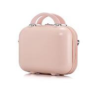 Balakaka Vanity Case de Voyage pour Femmes et Filles, Rigide Vanity Case avec Poignée Souple, Portable Imperméable Trousse de MaquillageRose