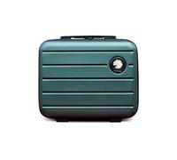 Balakaka Vanity Case Femme 34x25x15cm, 16-inch Grande Capacité ABS Vanity Case Rigide Petite Daisy, Portable Imperméable Trousse à Maquillage avec Poignée pour Voyager, Vert foncé