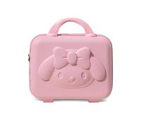 Balakaka Vanity Femme de Voyage, Portable Imperméable Rigide de Maquillage avec Nervures, Trousse de Toilette pour Vacances Voyager Rose