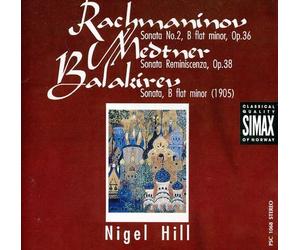 Balakirev, Rachmaninov, Medtner : Oeuvres pour piano