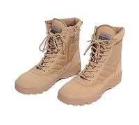 BALALALA Hommes Bottes Militaire avec Fermeture Latérale, Bottes Patrouille Combat Tactique Recrues Armée Désert Sécurité Militaire Chaussure