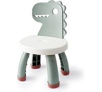Balama Chaise pour enfant, en plastique, motif dinosaure, vert, hauteur d'assise : 25,3 cm, pour l'intérieur et l'extérieur, sans BPA, durable et légère