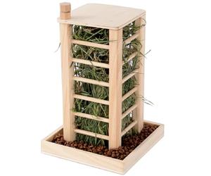 Balama Mangeoire à Foin pour Lapin en Bois,36 x 24 x 24 cm, Râtelier à Foin Lapin, Mangeoire à Foin pour Chinchilla, Convient Aux Cobayes, Chinchillas, Hamsters, Lapins, Petits Animaux