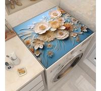 BALAMLB Housse Machine à Laver Top, AntidéRapant Housse De RéFrigéRateur,Couvercle de sèche-Linge, AntipoussièRe, SèChe Rapide,Facile Nettoyer, pour Dessus Laveuse SéCheuse O,40x50cm