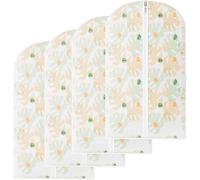 BALAMLB Housse Vetements À Suspendre, 4 Pièces Housse Rangement Vetement, Rangement pour Tements Et Penderies, Anti-Poussière Étanche À L'humidité Housse Costume Homme Femme pour Convient 60×80CM