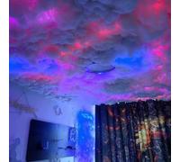BALAMLB Nuage LED Plafond Gaming, Lampe De Tonnerre 3D, Coton Moelleux RGB Pour Le Salon, La Fenêtre 15m