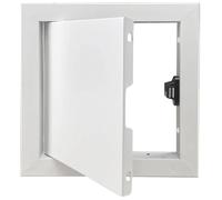 BALAMLB Trappe De Visite Accès Panneau Couvrir pour Mur,Caché Blanchisserie Tirer Porte, Aluminium Alliage Cadre Inspection Porte pour Plomberie,Trappe De Visite Plafond,Trappe Comble 190x190mm