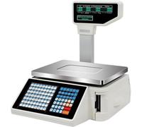 Balança Etiqueteuse avec Imprimante, Balance Barcode à Double Affichage pour Caisse Enregistreuse Commerciale - Supermarché, Magasin, Entrepôt, Capacité 30kg, Haute Précision