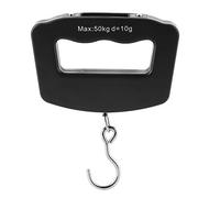 Balance à bagages suspendue, pesée électronique portable avec crochet, balance de valise numérique 50 kg/10 kg pour les marchés de sacs à dos (batterie non incluse)