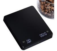 Balance à café - avec Minuteur Affichage LED de Précision et Rechargeable | Balance à Café Numérique de Pesée - Pour Peser Mesurer Cuire Cuisiner Maison Restaurant Camping Pique-Nique Fête