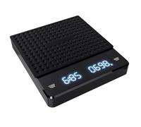 Balance à Café Numérique avec Minuteur 5000g 0,1g Haute Précision | Écran LCD Rétroéclairé Bleu, Fonction Tare, Mesure des Liquides, Recharge Type-c, Couvercle Plastique, Tapis Silicone