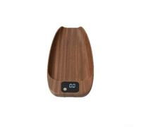 Balance à café numérique de précision 0,1 g, design noyer | 0,1 g de haute précision, plage de 0,3 à 200 g, outil idéal pour un expresso et un verseur parfait