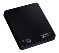 Balance À Café - Rechargeable De Haute Précision Avec Minuterie, Capteur De Brassage Numérique, Longueur 15 Cm + Largeur 13 Cm, Polymère Synthétique De Qualité PP - Pour Pesée De Cuisine, Maison Et
