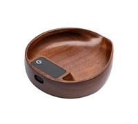 Balance à café rechargeable en bois de noyer : 0,1 g de précision pour expresso et ustensiles de cuisine